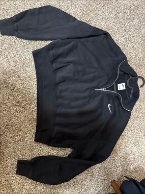 Nike cropped 1/4 zip womens